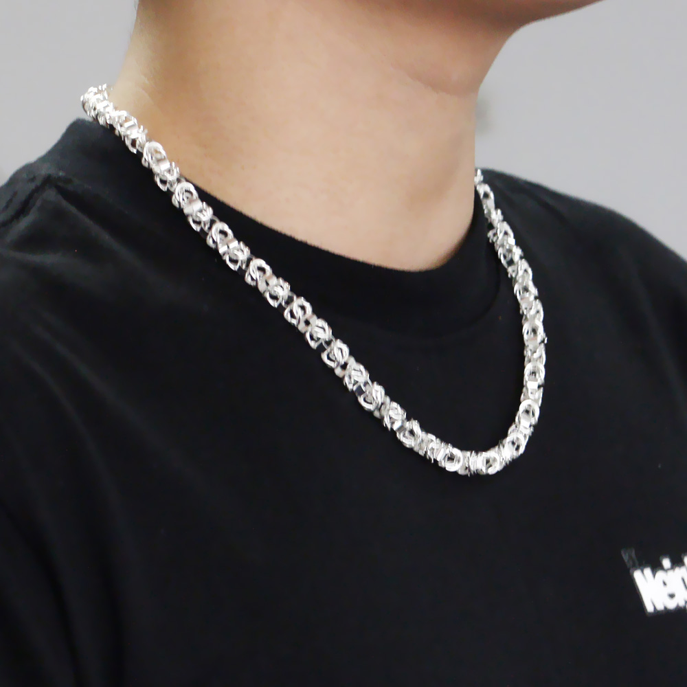 925 스털링 실버 힙합 뼈 모양 체인 목걸이 심플 패 - 925 Sterling Silver Chain Necklace Men 리뷰 및 가격