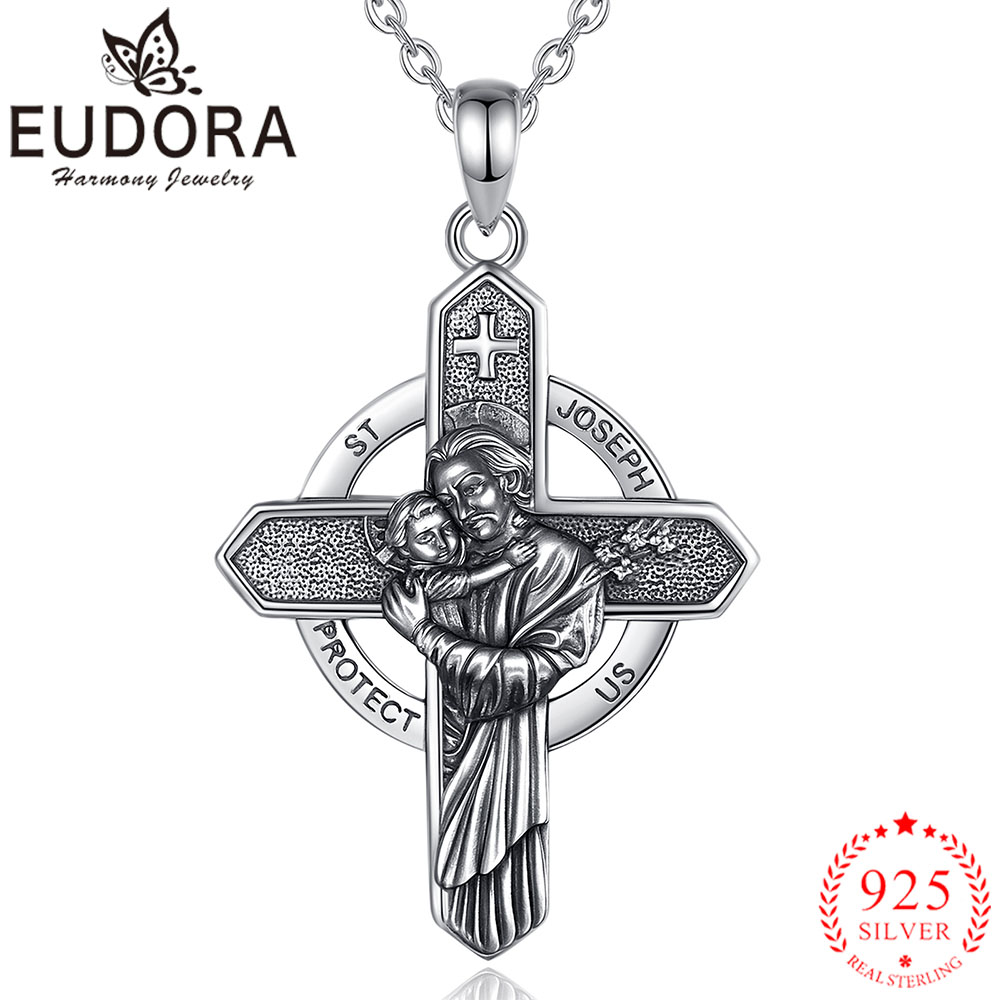 유도라 925 스털링 실버 세인트 조셉 목걸이 남성 여 - 925 Sterling Silver Chain Necklace Men 리뷰 및 가격