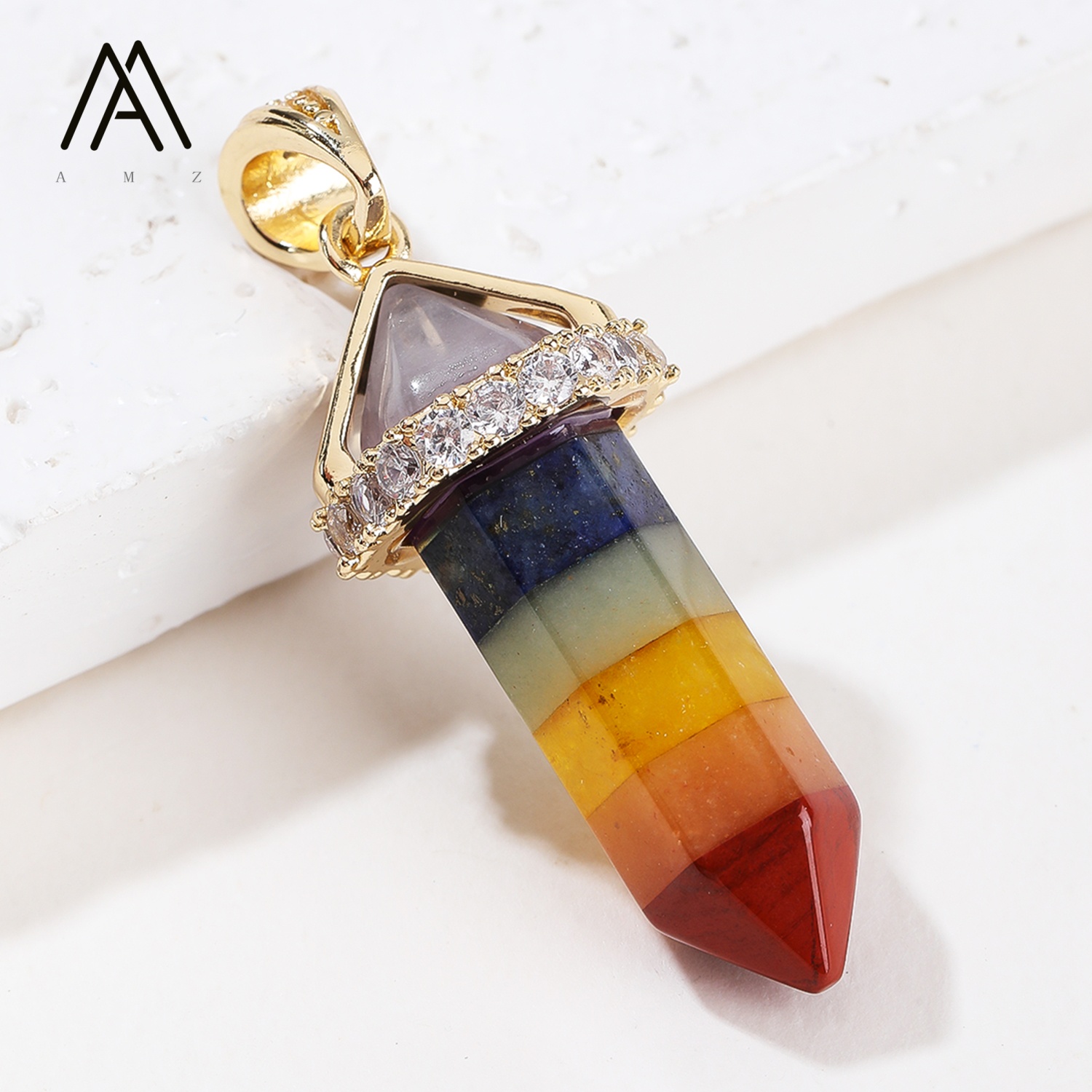 1/3/5/10개 세트, 패셔너블한 육각형 기둥형 펜던 - Crystal Pendant Necklace Natural Stone 리뷰 및 가격