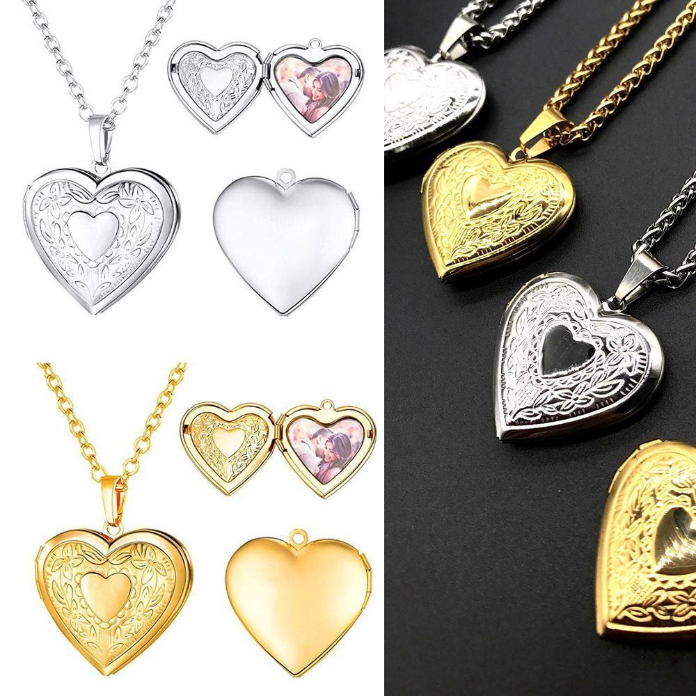 패션 체인 주얼리 친구 펜던트 하트 모양 사진 로켓 - Heart Locket Necklace Photo 리뷰 및 가격