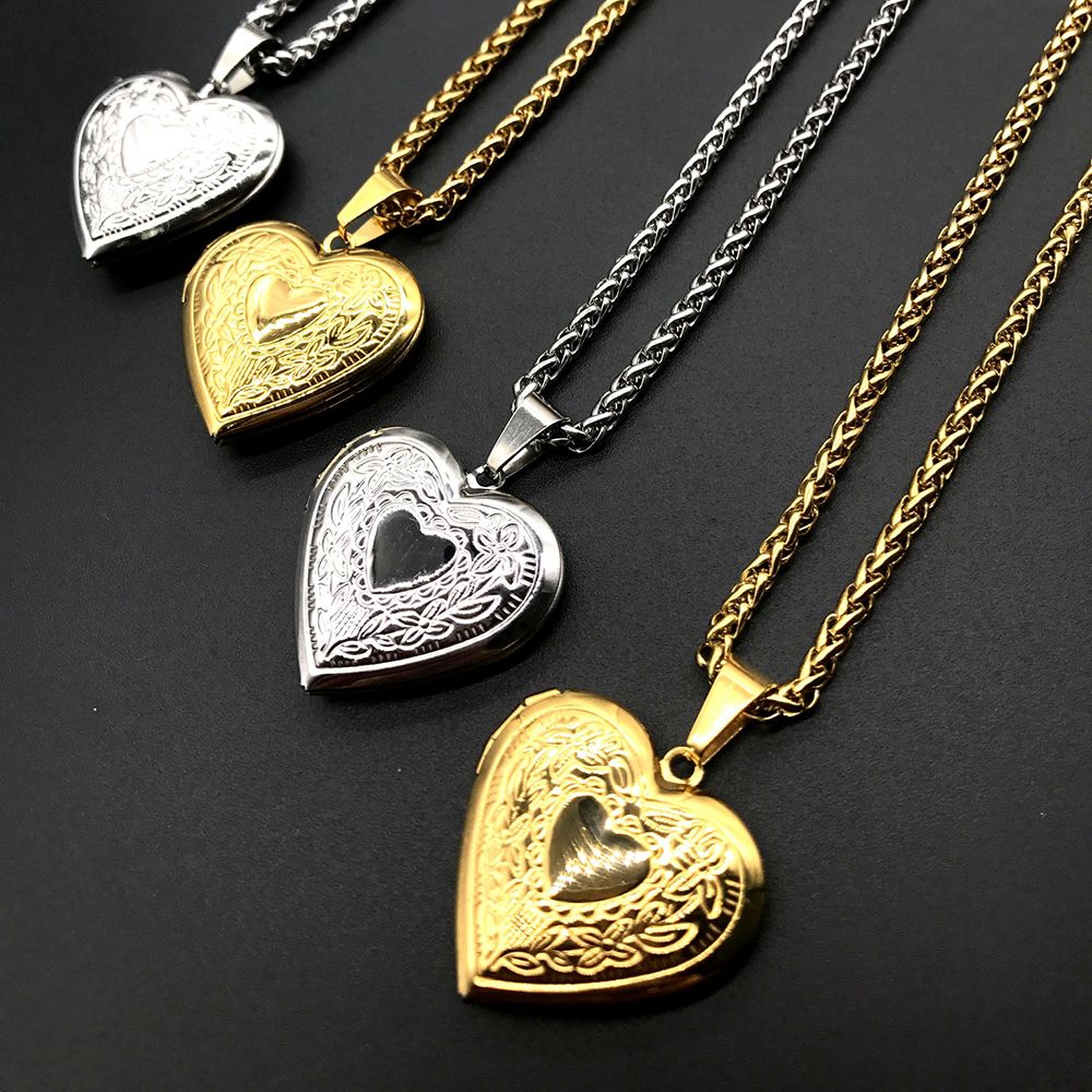 패션 체인 주얼리 친구 펜던트 하트 모양 사진 로켓 - Heart Locket Necklace Photo 리뷰 및 가격